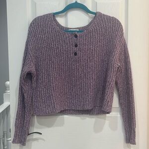 Boxy purple sweater